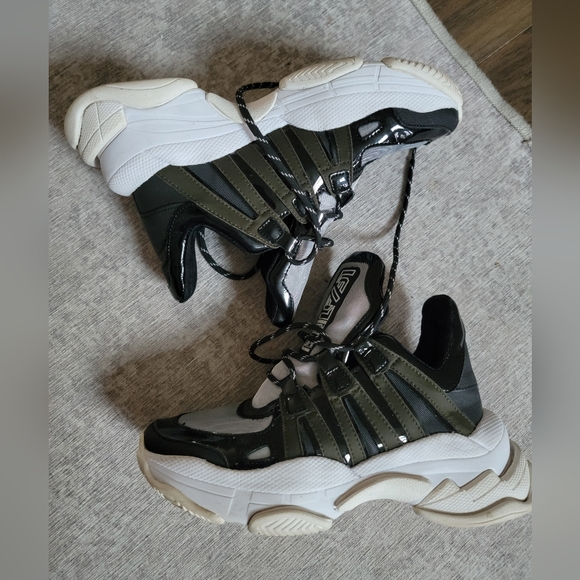 đź’š LF by JEFFREY CAMPBELL TRAINER SNEAKERS TRENDY MOON SHOES - Picture 6 of 14